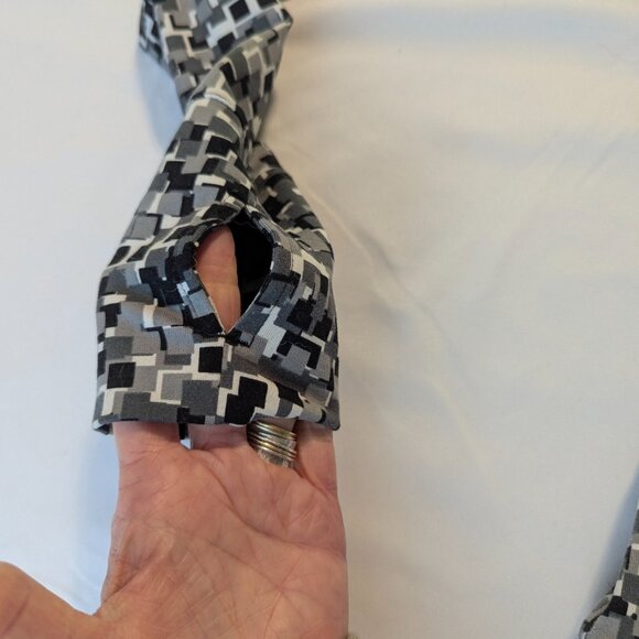 Soybu Activewear Quarter Zip Top Size Small Gray/Black/White - Picture 3 of 15